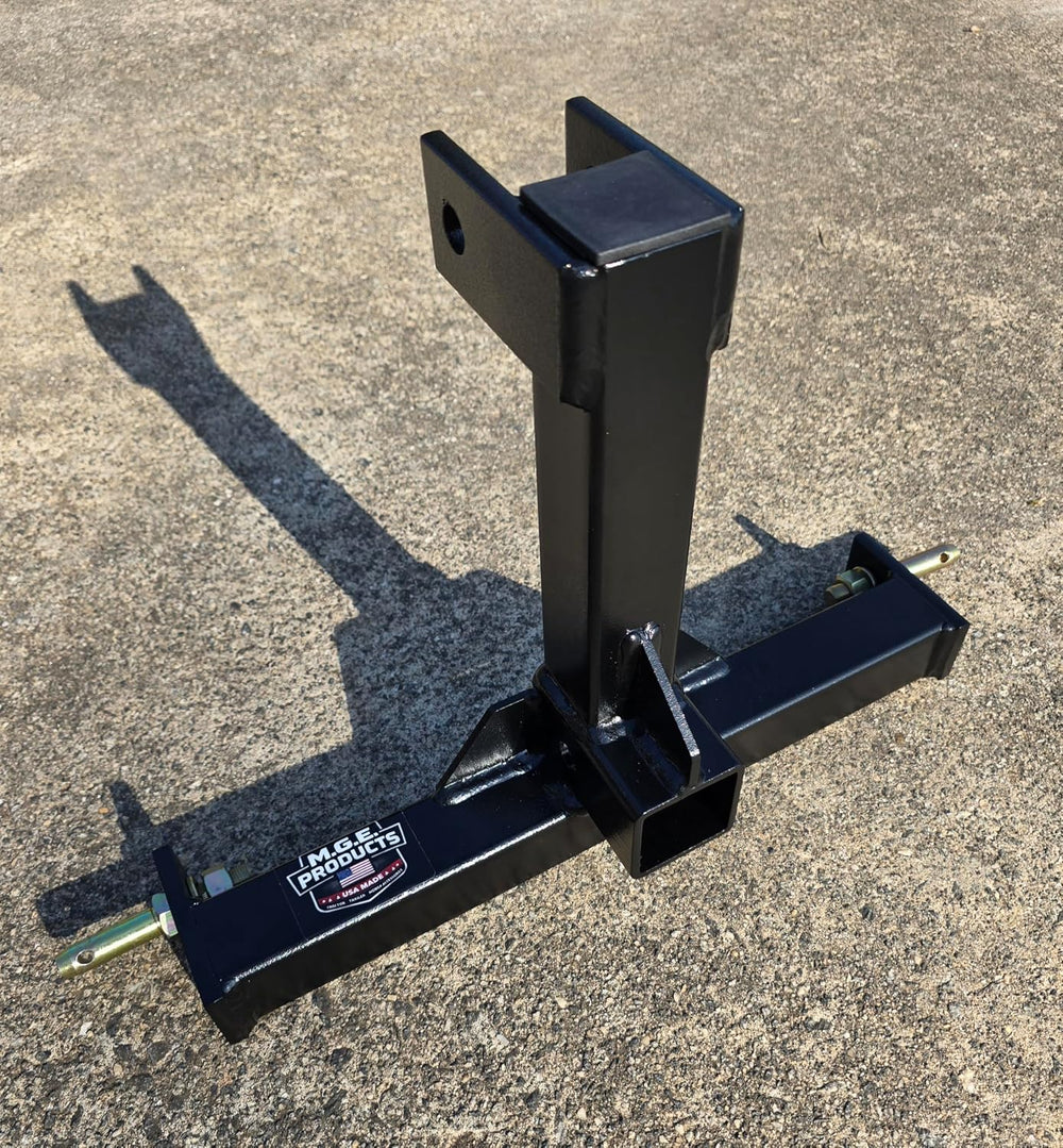 Heavy Duty 3 Point Category 0 Drawbar Receiver Hitch Tow Bar - Powder Coated,...