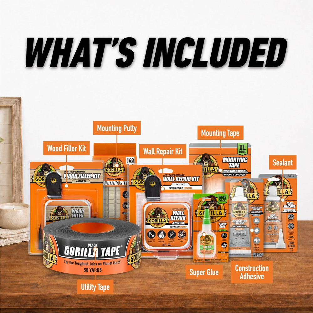GORILLA All-in-One Home Repair Kit for Wall, Wood & DIY Fixes