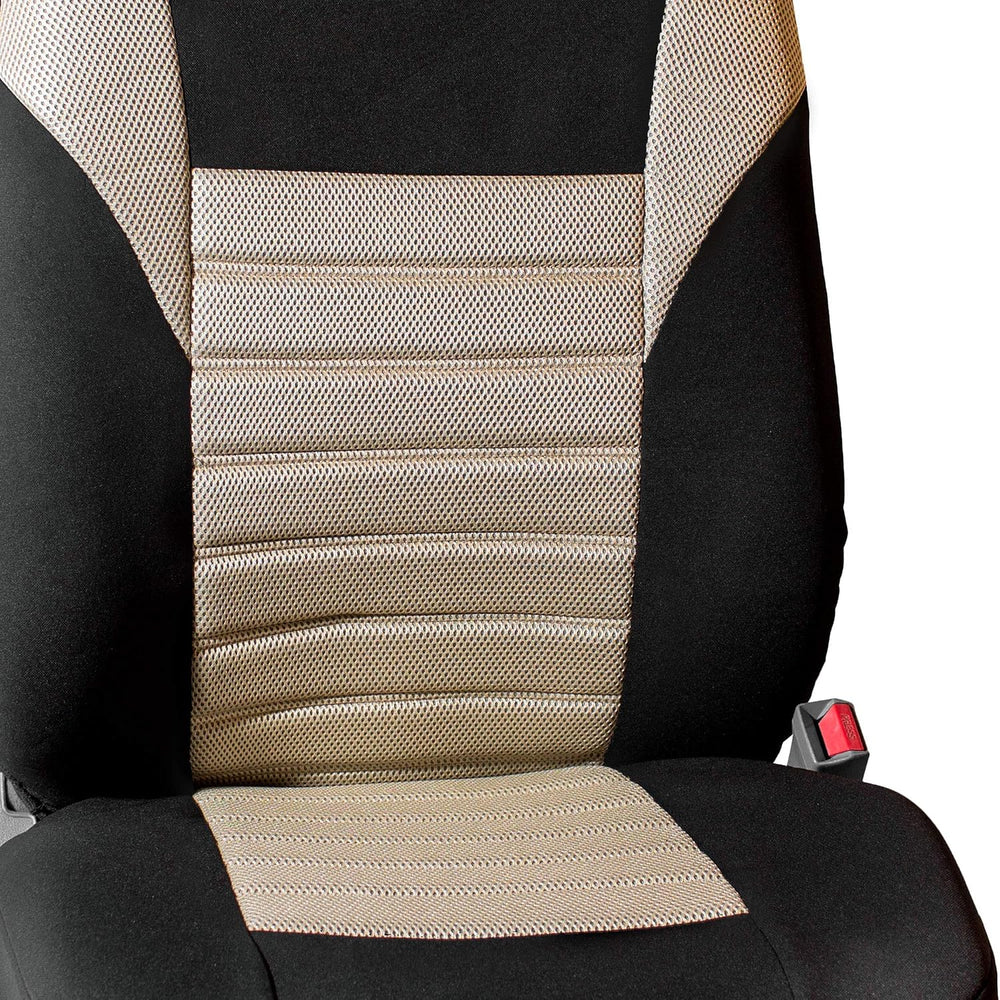 FH Group Car Seat Covers Front Set Premium 3D Air Mesh - Low Back Car Seats w...