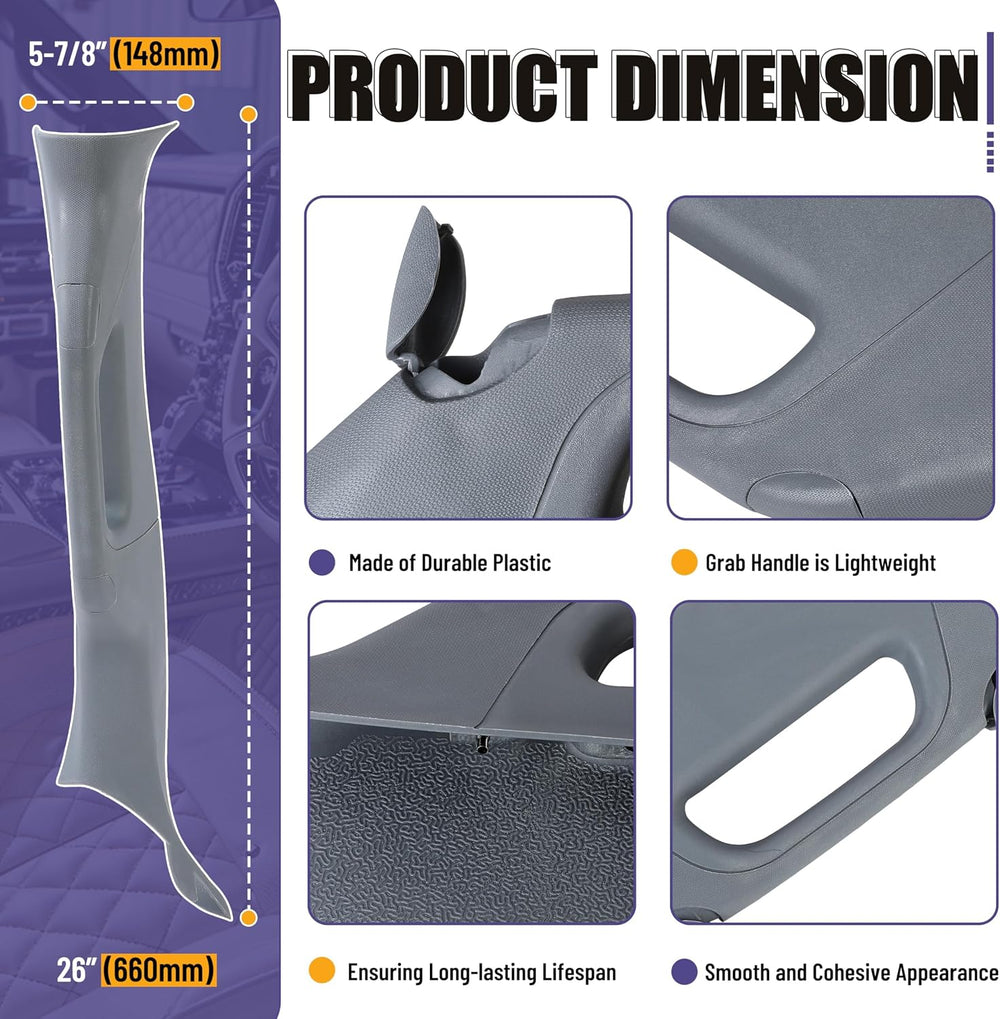 HECASA A Pillar Grab Handle Interior Trim Left Driver Side Compatible with 20...