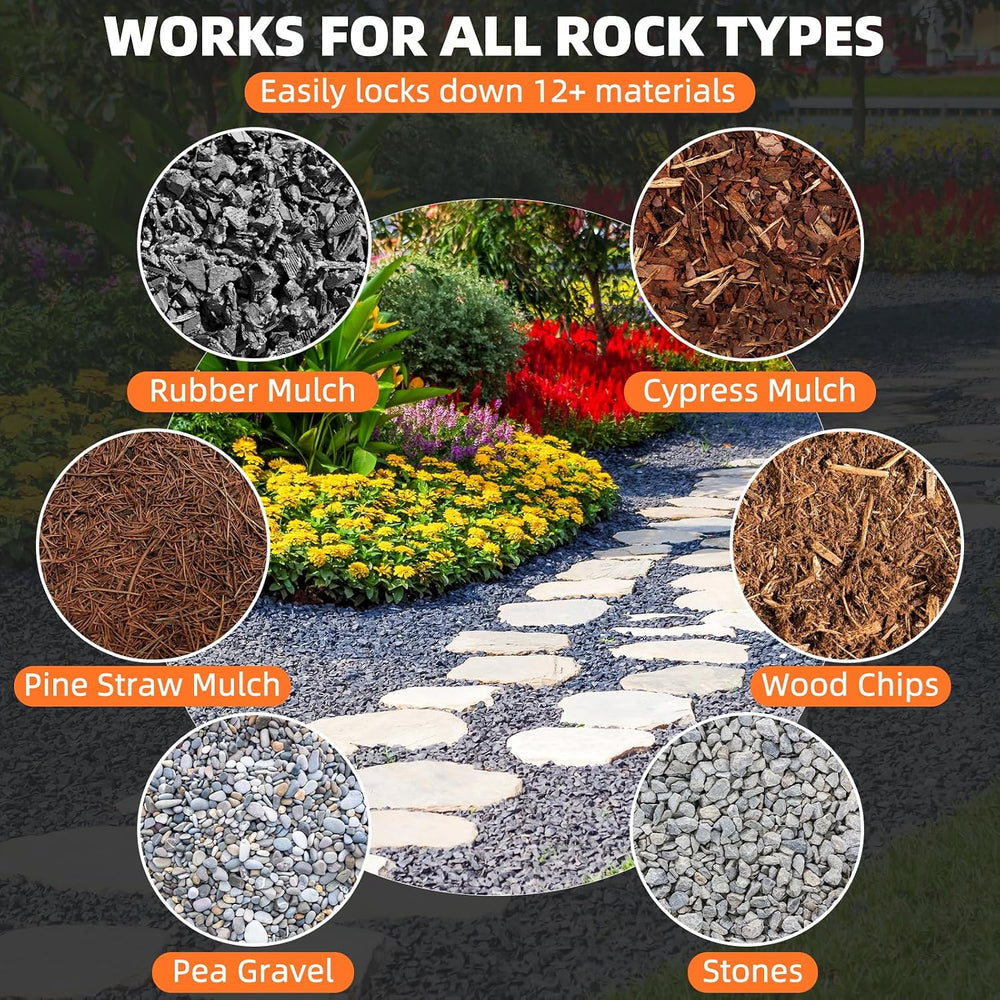 Rock Glue for Landscaping 2 Gallon, Ultra-Stick Mulch Bond Gravel Binder &...