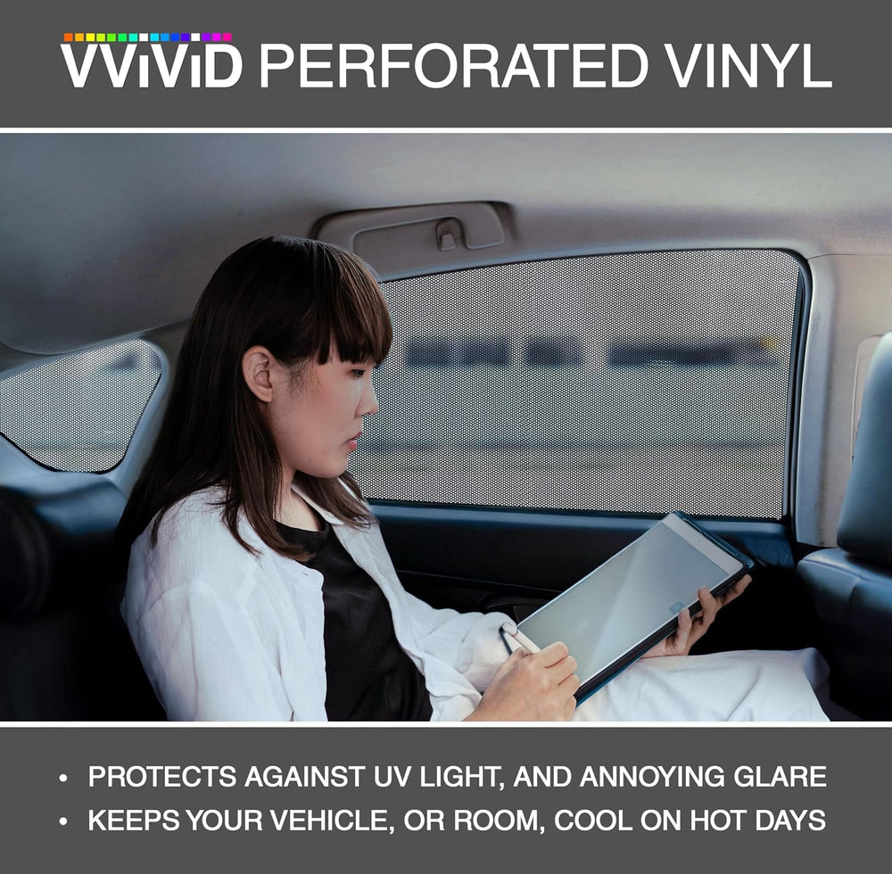 VViViD One Way Perforated Window Vinyl Privacy Wrap Film Roll Decal Sheet DIY...