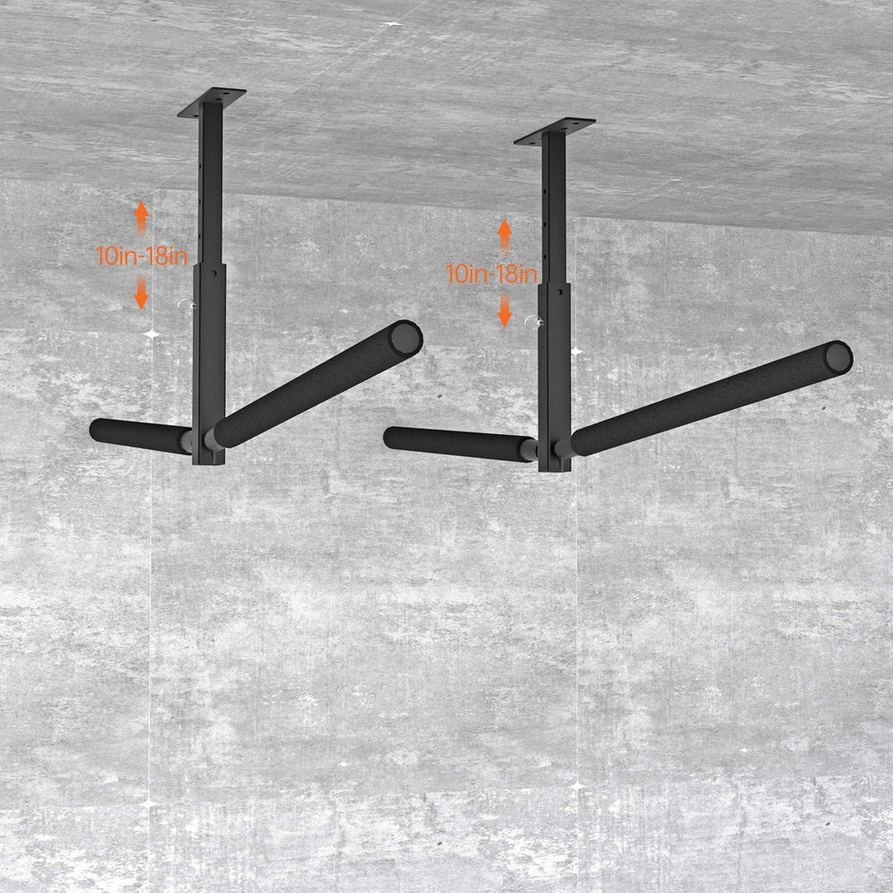 TRUSOON Double Ladder & Kayak Ceiling Storage Rack, Adjustable, 200 lbs