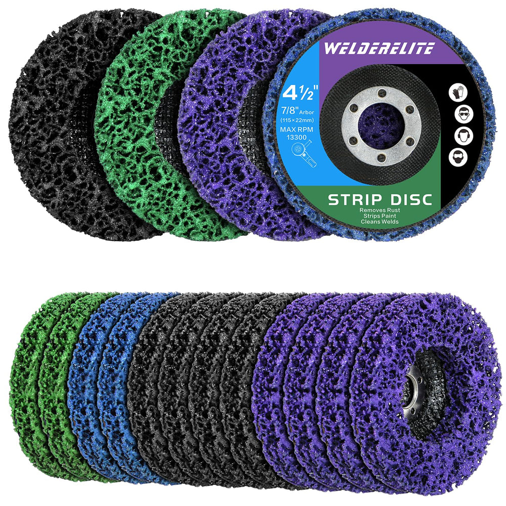 12-Pack Paint Stripper Discs for Angle Grinder, 4-1/2" x 7/8" - Mul...