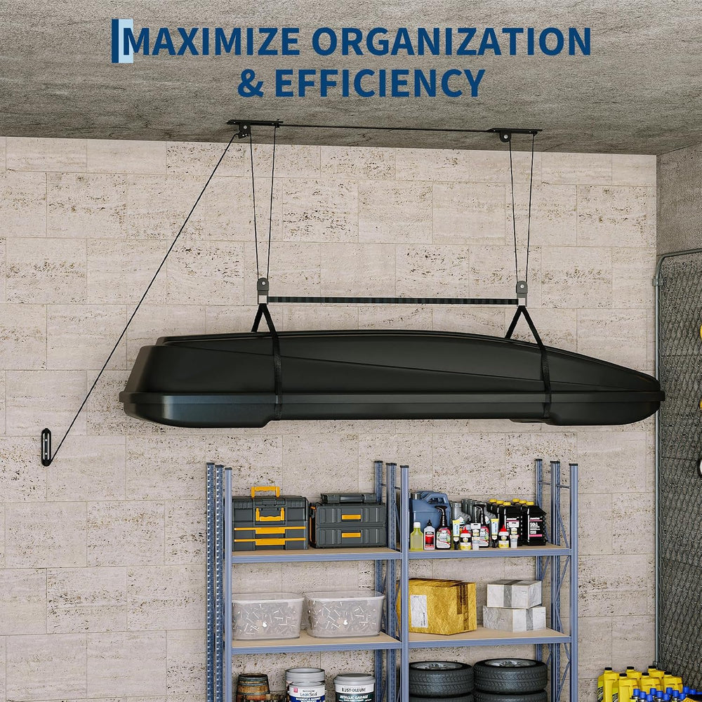 Garvee HeavyโDuty Cargo Box Garage Pulley System, Ceiling Hoist Kit for 10โ14...