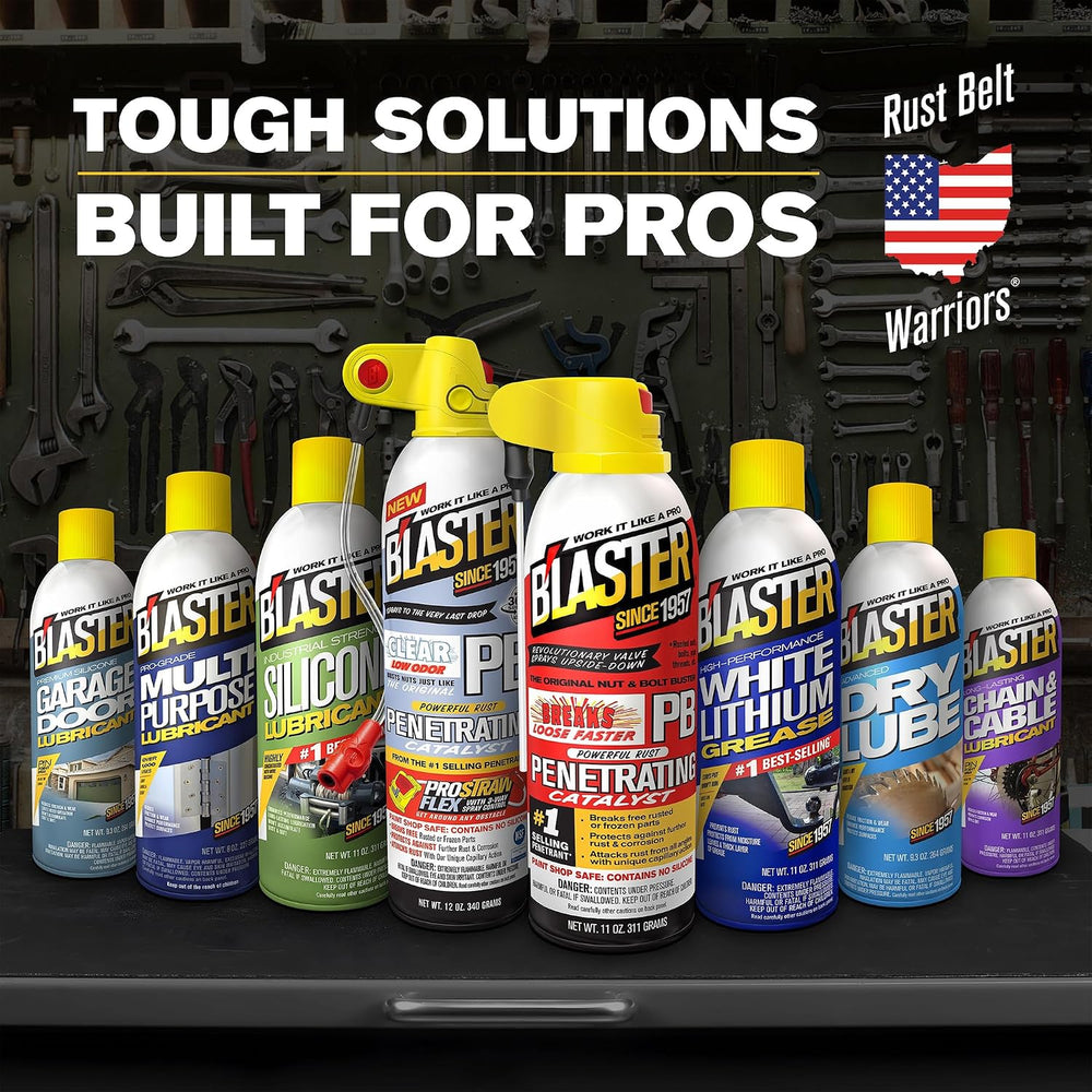 B’Laster Garage Door Lubricant Spray – Premium Silicone Garage Door Lube – Re...