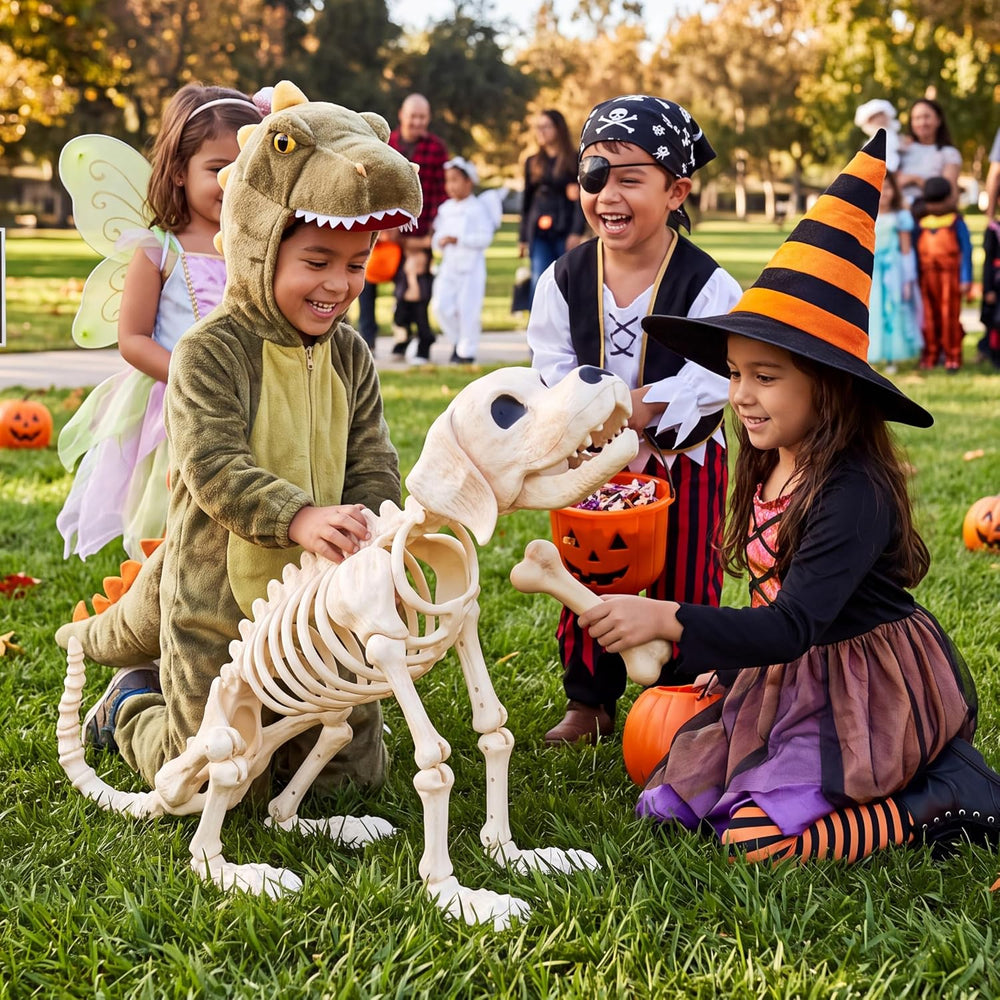 JOYIN Halloween Golden Retriever Skeleton 34โ Animal Dog Plastic Skeleton wit...