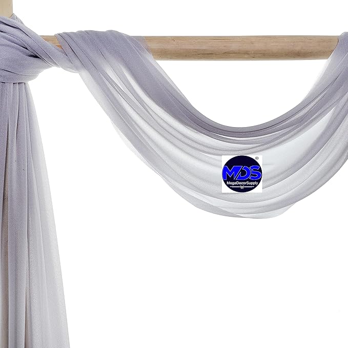 MDS Halloween Chiffon Draping Fabric - 2 Panel, 30" Wide x 40ft Long - S...