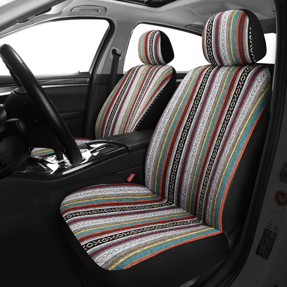 Pariitadin Baja Saddle Blanket Car Seat Covers Full Set with Seat Belt Pads, ...