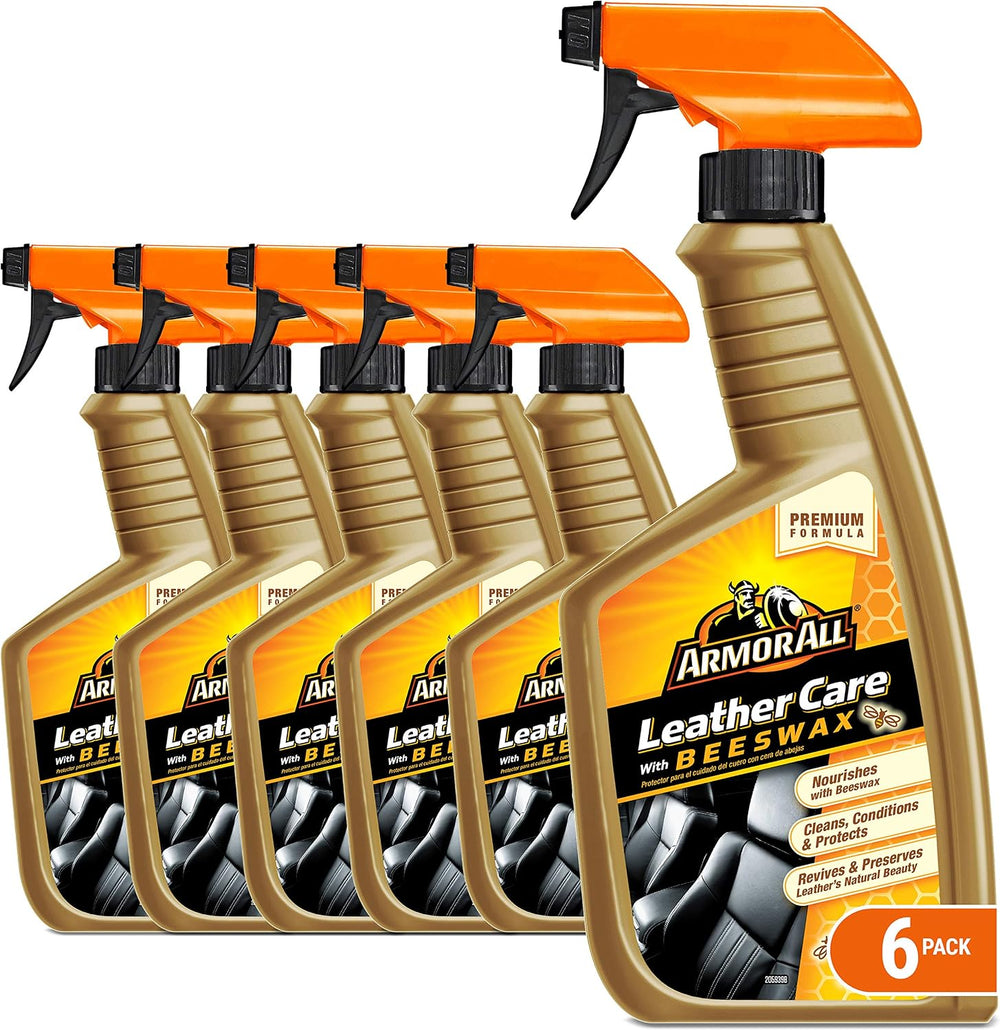 Armor All Car Leather Care Spray Bottle, Cleaner (6 Pack)