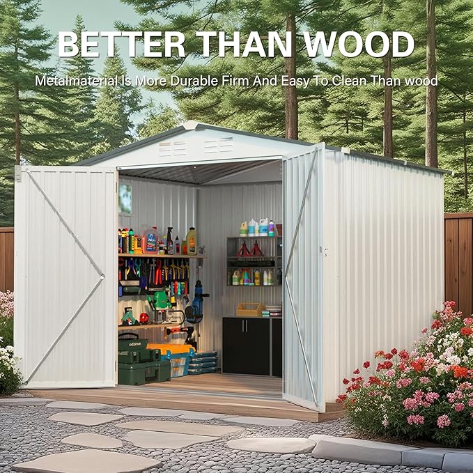 8x6 FT Outdoor Storage Shed