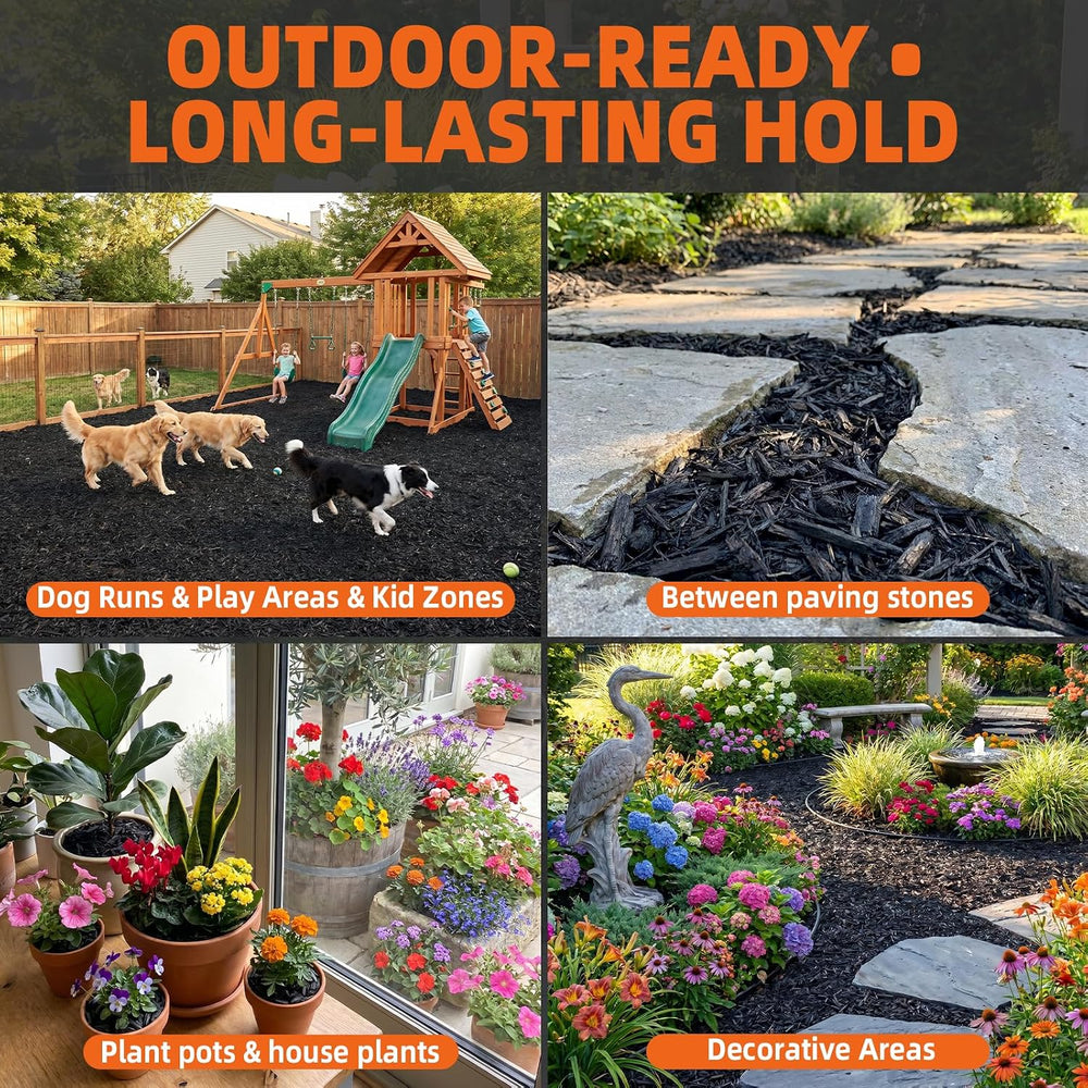 Rock Glue for Landscaping -2 Gallon Ready to Use Mulch Binder, Fast-Dry No Di...