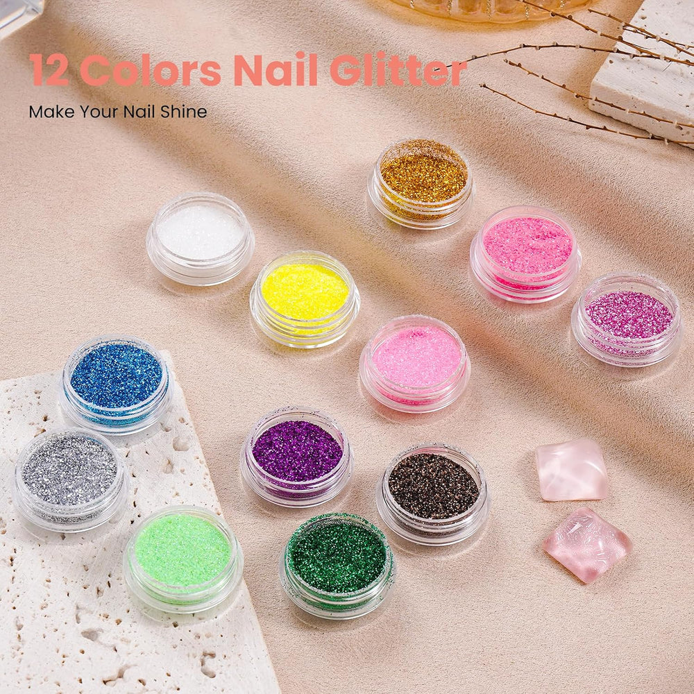 Nail Kit for Beginners with Everything, Practice Hand & Storage Gift Bag
