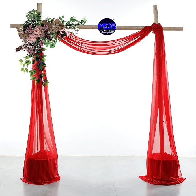 MDS Halloween Chiffon Draping Fabric - 1 Panel, 30" Wide x 40ft Long - S...