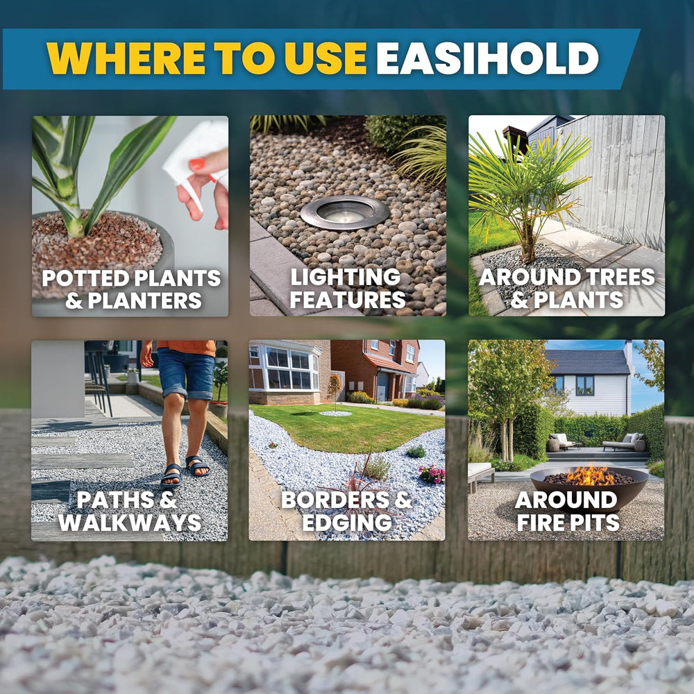 Easihold Rock & Mulch Glue for Landscaping 68 Ounce Ready To Use 53 sqft