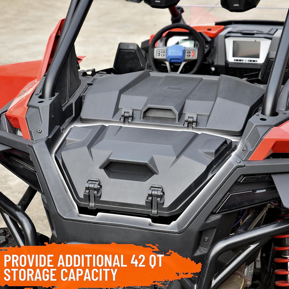 SAUTVS UTV Rear Cargo Box for RZR PRO XP/Turbo R 20-26, Poly Water Resistant ...