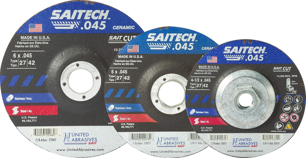 United Abrasives-SAIT 22082 Saitechโข High Performance Cut-Off Wheels (Type 27...