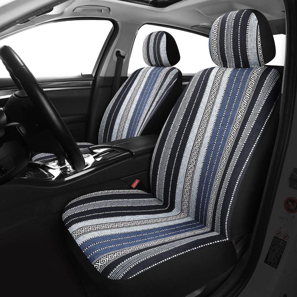 Pariitadin Baja Saddle Blanket Car Seat Covers Full Set with Seat Belt Pads, ...