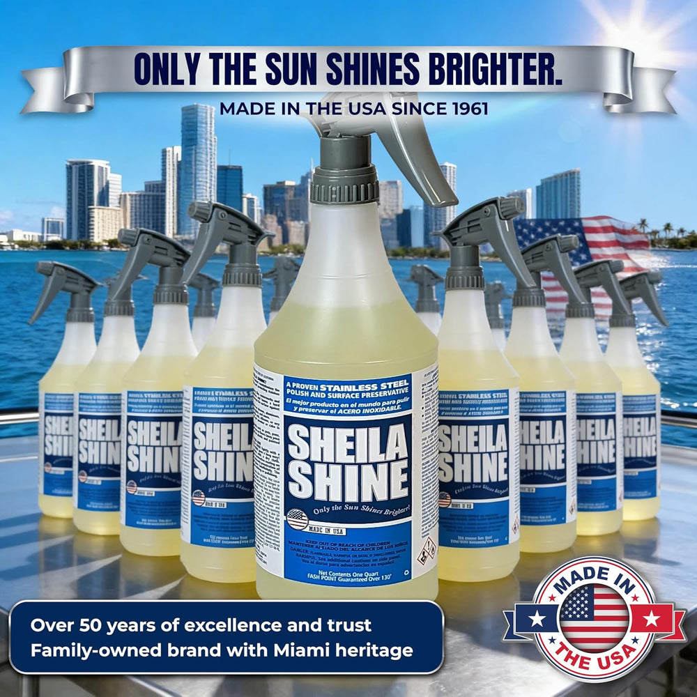 Sheila Shine 1 Quart Stainless Steel Cleaner and Polish - Cleans, Polishes &a...