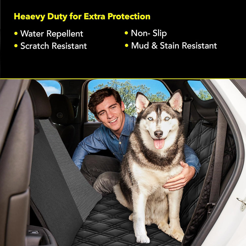 Dog Car Seat Cover, Heavy Duty Hammock, Black Mesh, Standard
