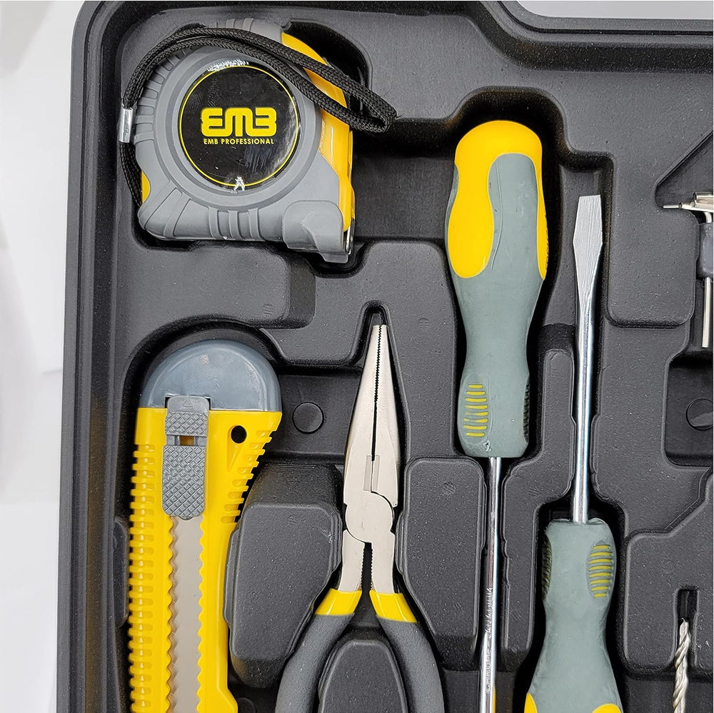 EMB Professional 20V Cordless Drill Driver Kit - 0-1300 RPM Variable Speed, 1...