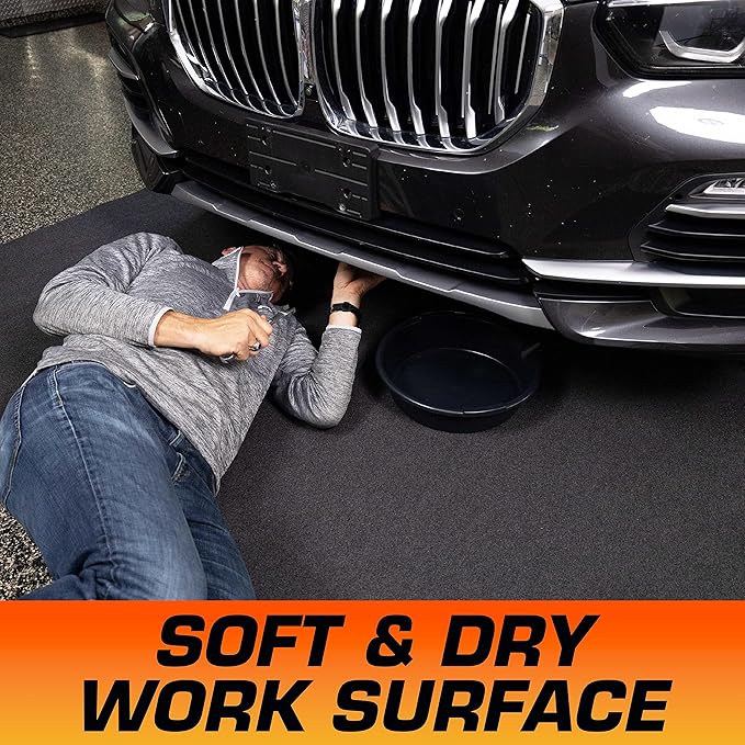 Armor All Premium Maintenance Mat Oil Spill Garage Floor Mat, Waterproof (2Pack)