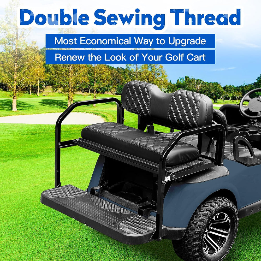 NOKINS Golf Cart Seat Covers 4 Piece Fits Club Car Precedent Standard Seat