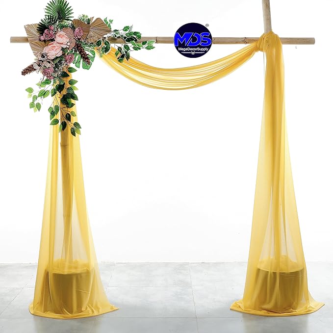 MDS Halloween Chiffon Draping Fabric - 2 Panel, 30" Wide x 40ft Long - S...