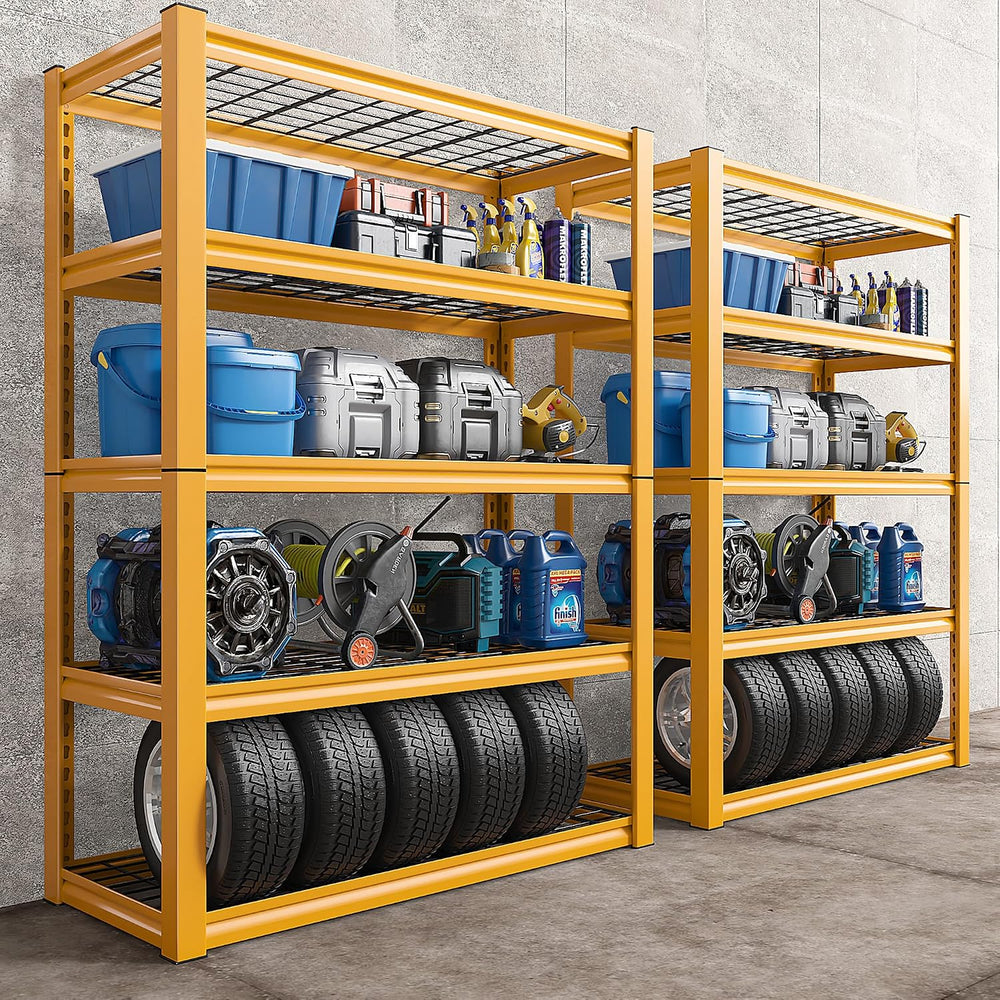 REIBII Storage Shelves 40''W Garage Shelving Heavy Duty Metal Shelvin...