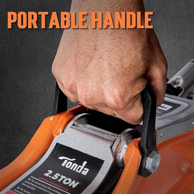TONDA Low Profile Car Jack, 2.5 Ton Hydraulic Trolley Floor Jack