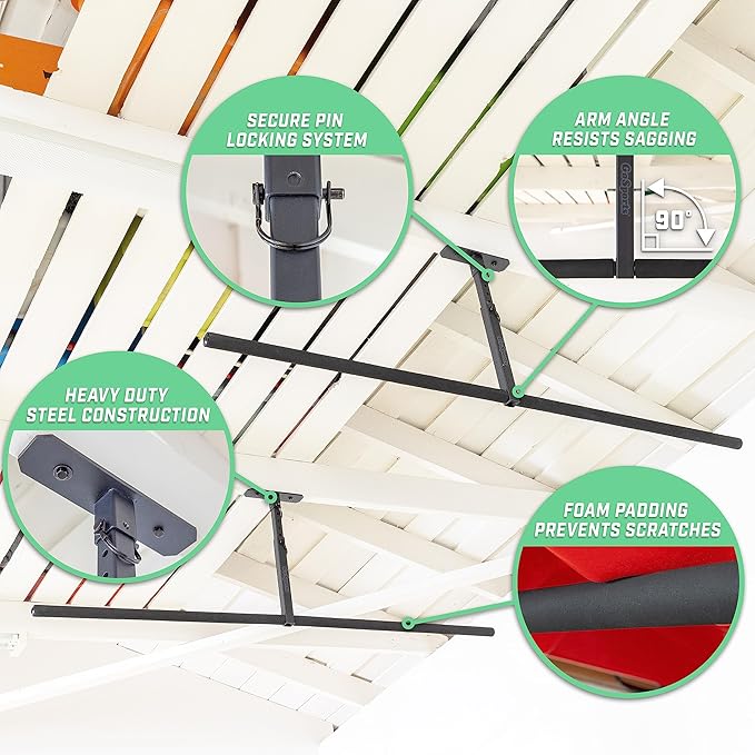 GoSports Kayak Rack for Garage Ceiling Mount