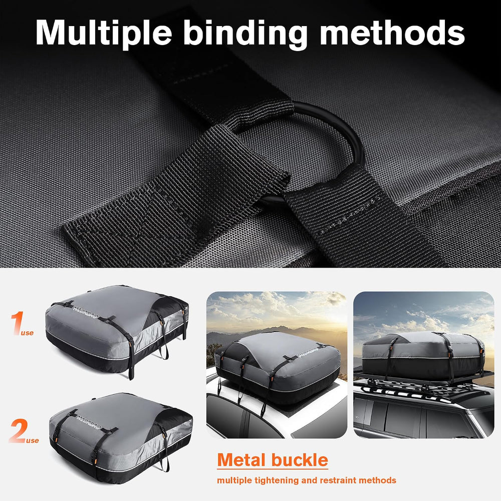 Waterproof Rooftop Cargo Carrier Bag, 100% Waterproof Sealing with Anti-Slip ...