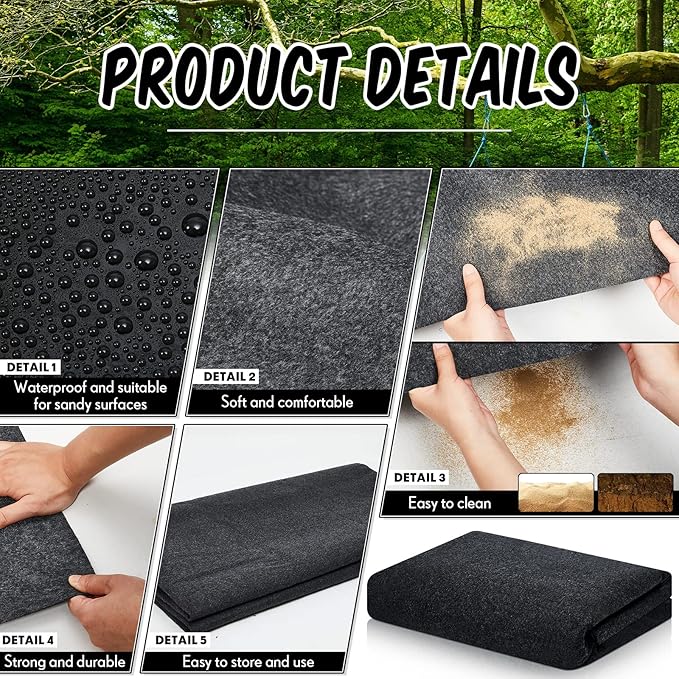 Haull Outdoor Storage Shed Floor Moat Waterproof Outdoor Carport Mat Thickened