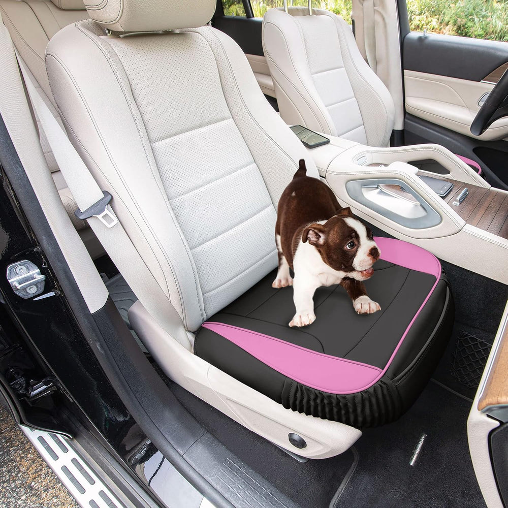 FH Group Car Seat Cushion – Durable PU Leather Car Seat Cushions, 2 Piece Fro...