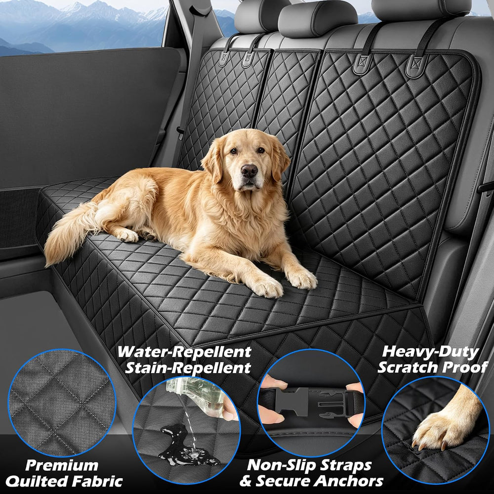 Scratchproof Pet Bench Seat Covers and Door Cover for Cars, SUVs