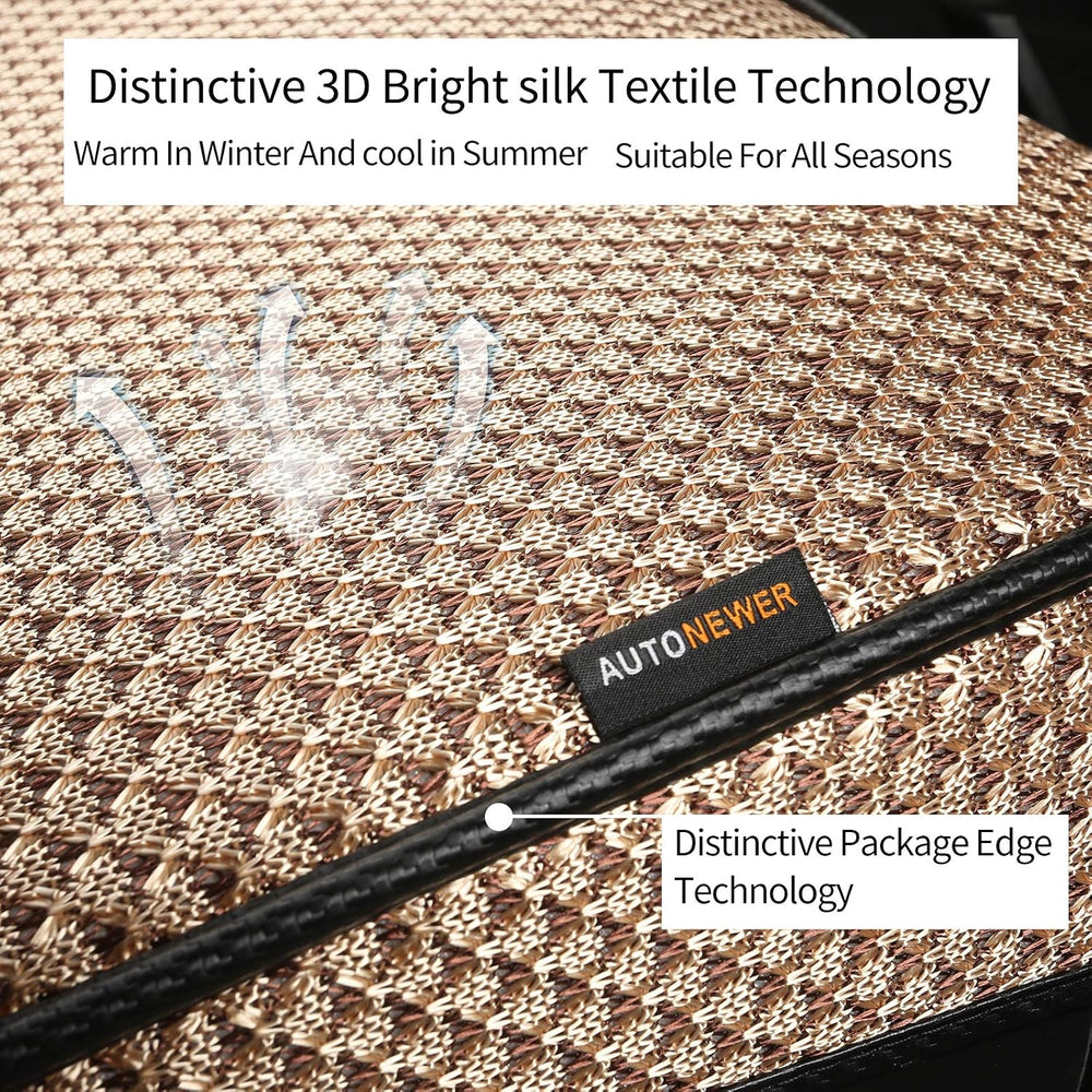 Auto Newer Luxury Breathable Car Seat Cover Fit Four Seasons, Universal Front...