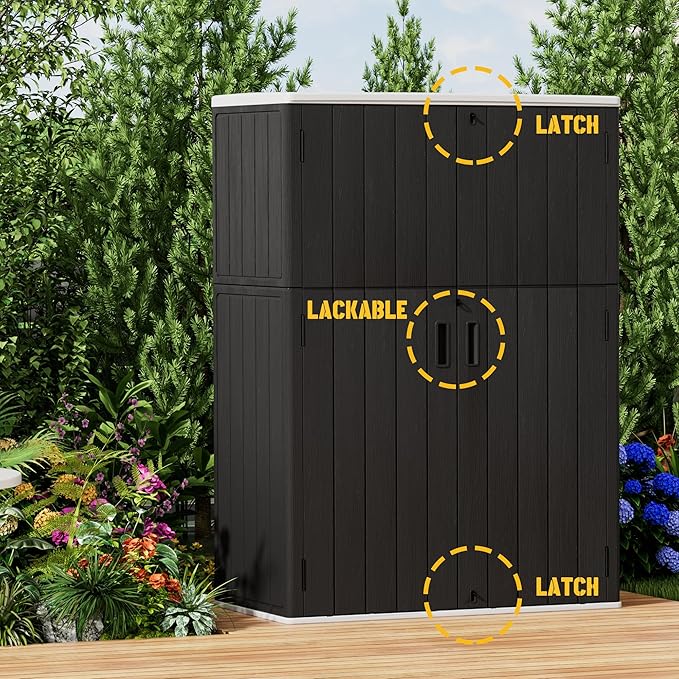 Vertical Outdoor Storage Cabinets, Plastic Sheds&Outdoor Storage