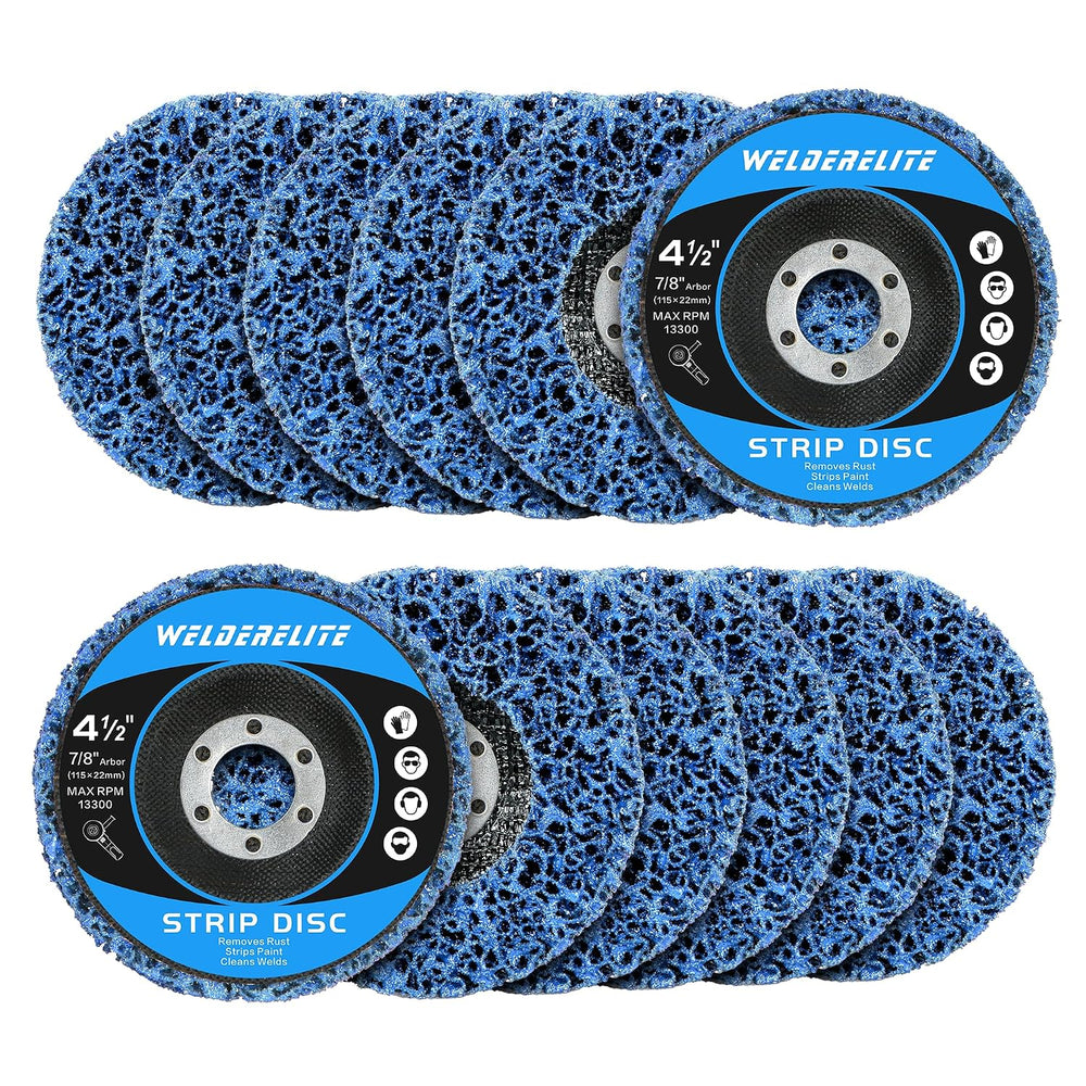 12-Pack Blue Stripping Discs for Angle Grinder 4-1/2" x 7/8" โ Rust...
