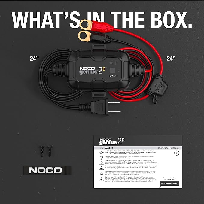 NOCO GENIUS2D: 2A 12V Smart Onboard Battery Charger