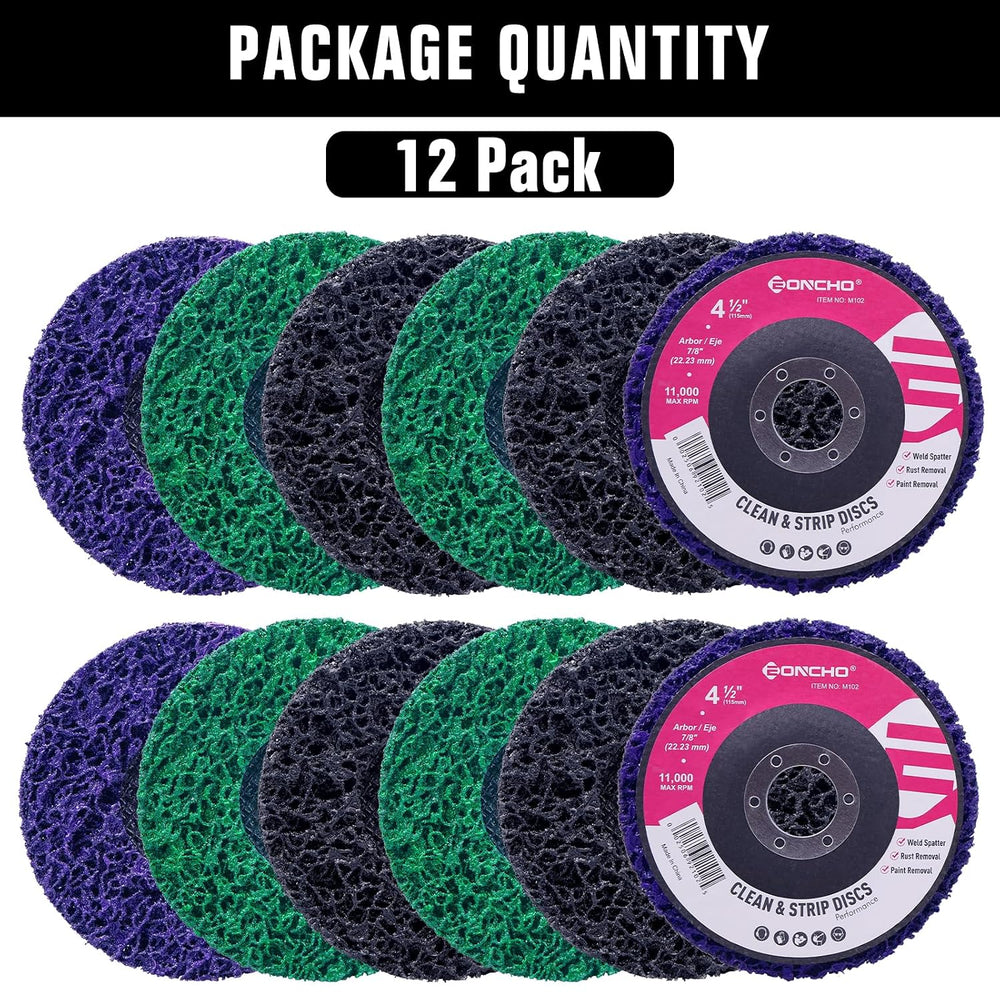 Stripping Discs 4-1/2" Paint & Rust Removal Wheels for Angle Grinder...
