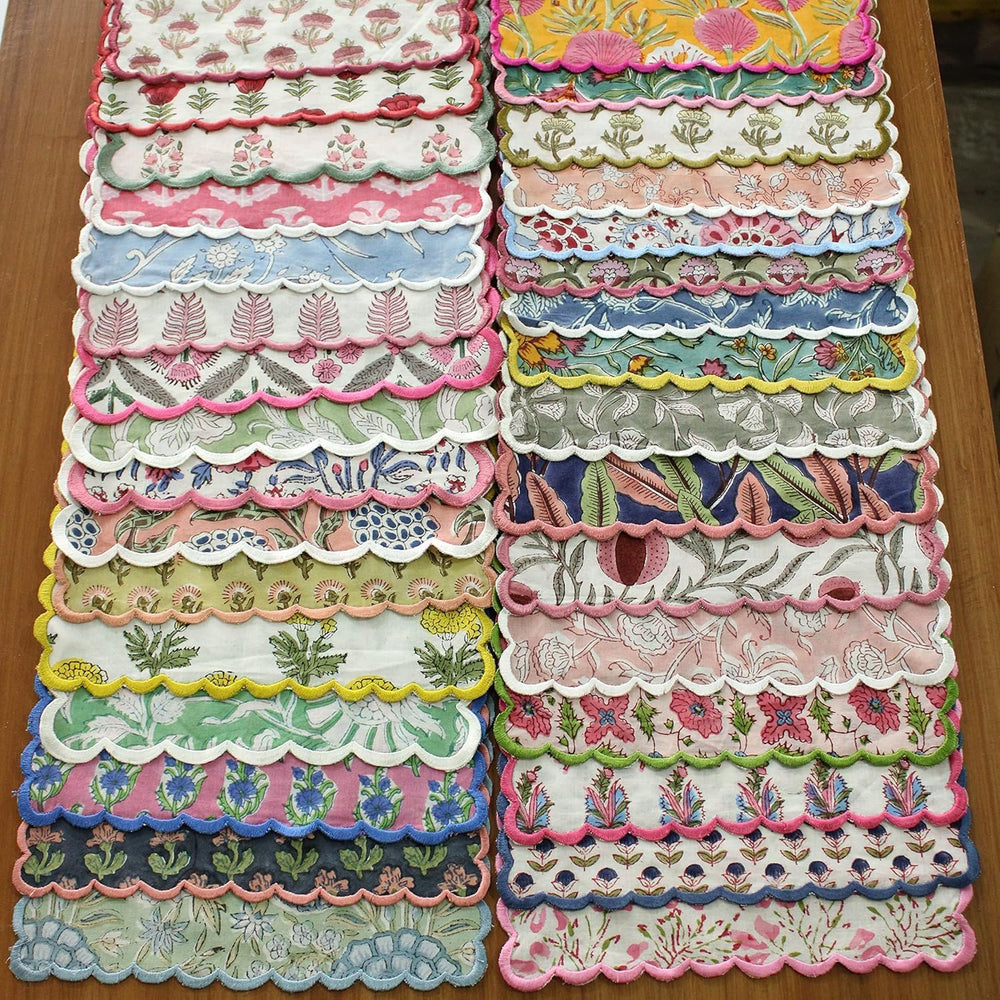 Ridhi Cloth Napkins 100% Pure Cotton Farmhouse Wedding Dinner Napkins for Hal...