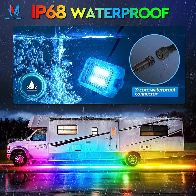MICTUNING C2 MAX RGB+IC LED Rock Light (16 Pods)