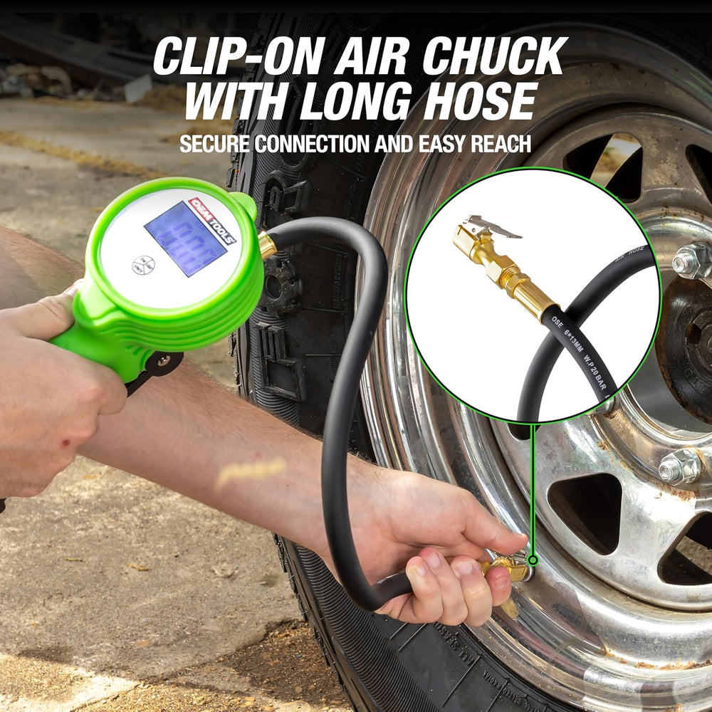 OEMTOOLS 24412 Digital Tire Inflator with Tire Pressure Gauge & LCD Display