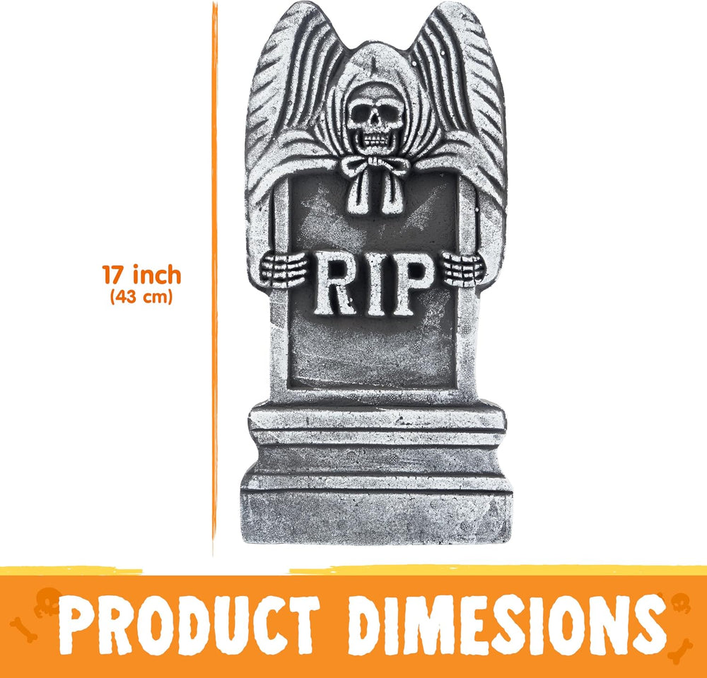 JOYIN 17โ Halloween Foam RIP Graveyard Tombstones (5 Pack), Halloween Tombsto...