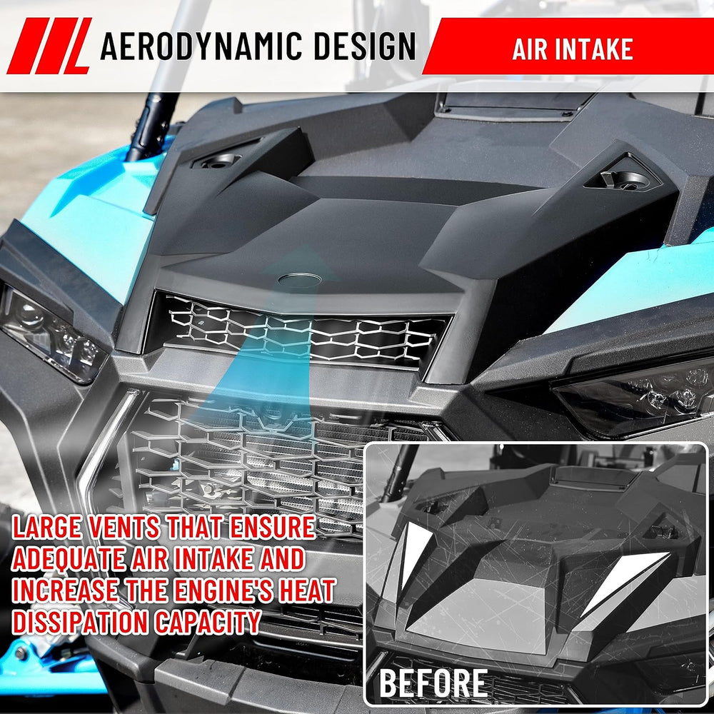 SAUTVS Turbo Hood Scoop Air Intake Kit for Polaris RZR XP 1000/4 1000 RZR XP ...