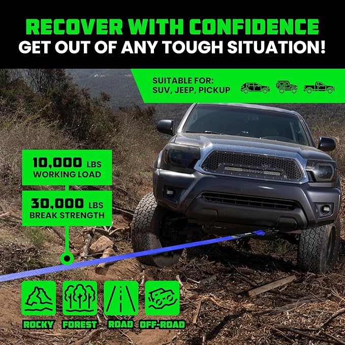 Rhino USA Recovery Tow Strap