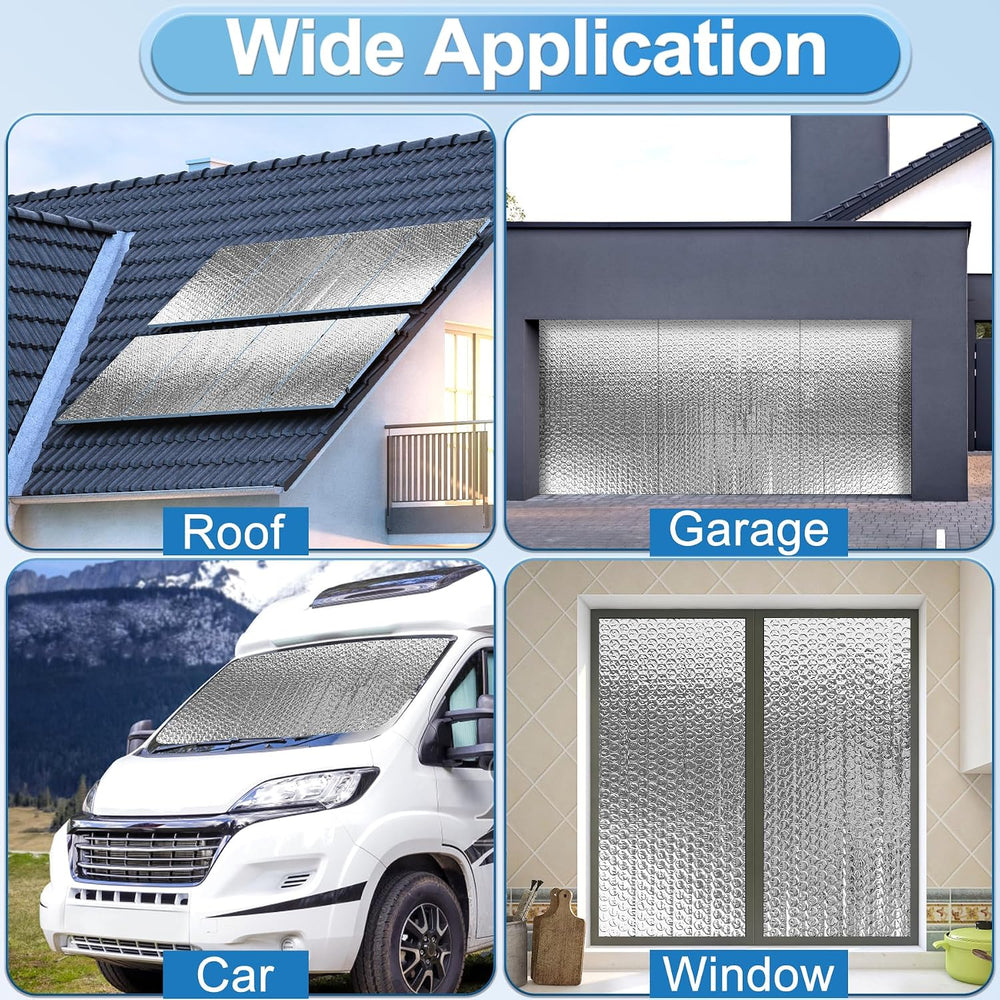 Garage Door Insulation Kit 16P Double Bubble Window Heat Insulation Panels, 6...