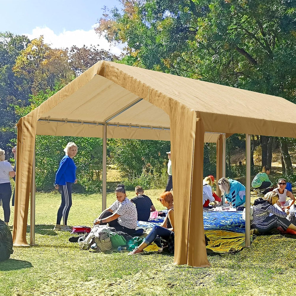 GAOMON 10x20 Ft Carport Heavy Duty Canopy, Portable Garage with Removable Sid...