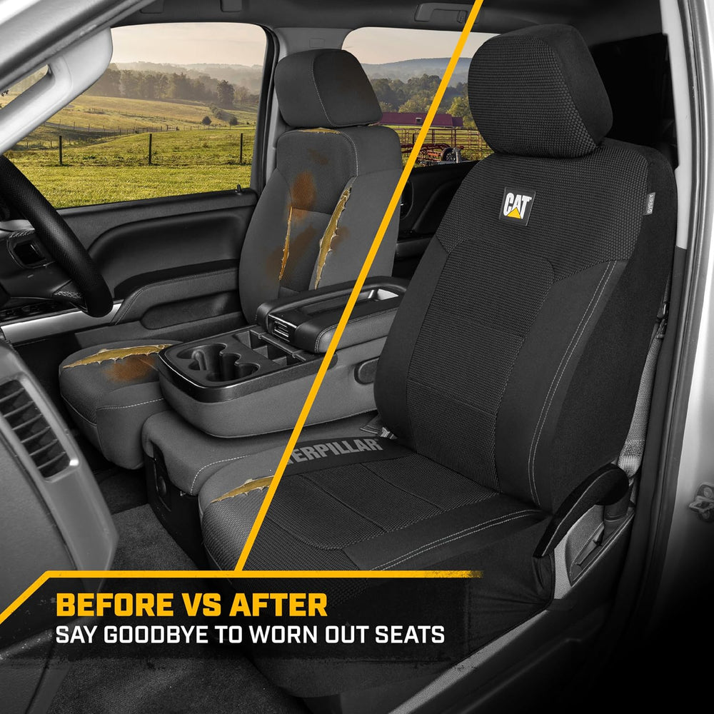 Catยฎ MeshFlex Automotive Seat Covers for Cars Trucks and SUVs (Set of 2) โ Bl...