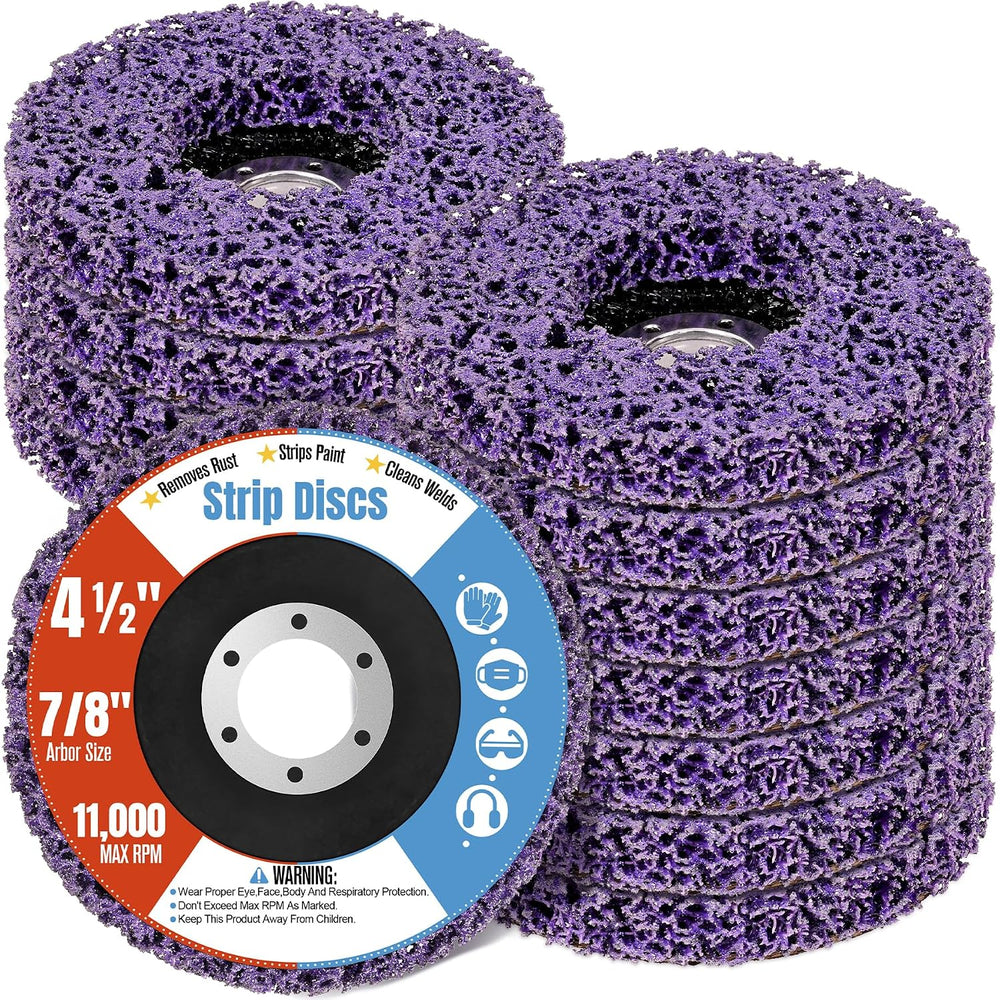 12 Pcs Stripping Discs, 4-1/2" x 7/8" Paint Rust Remover Wheel for ...